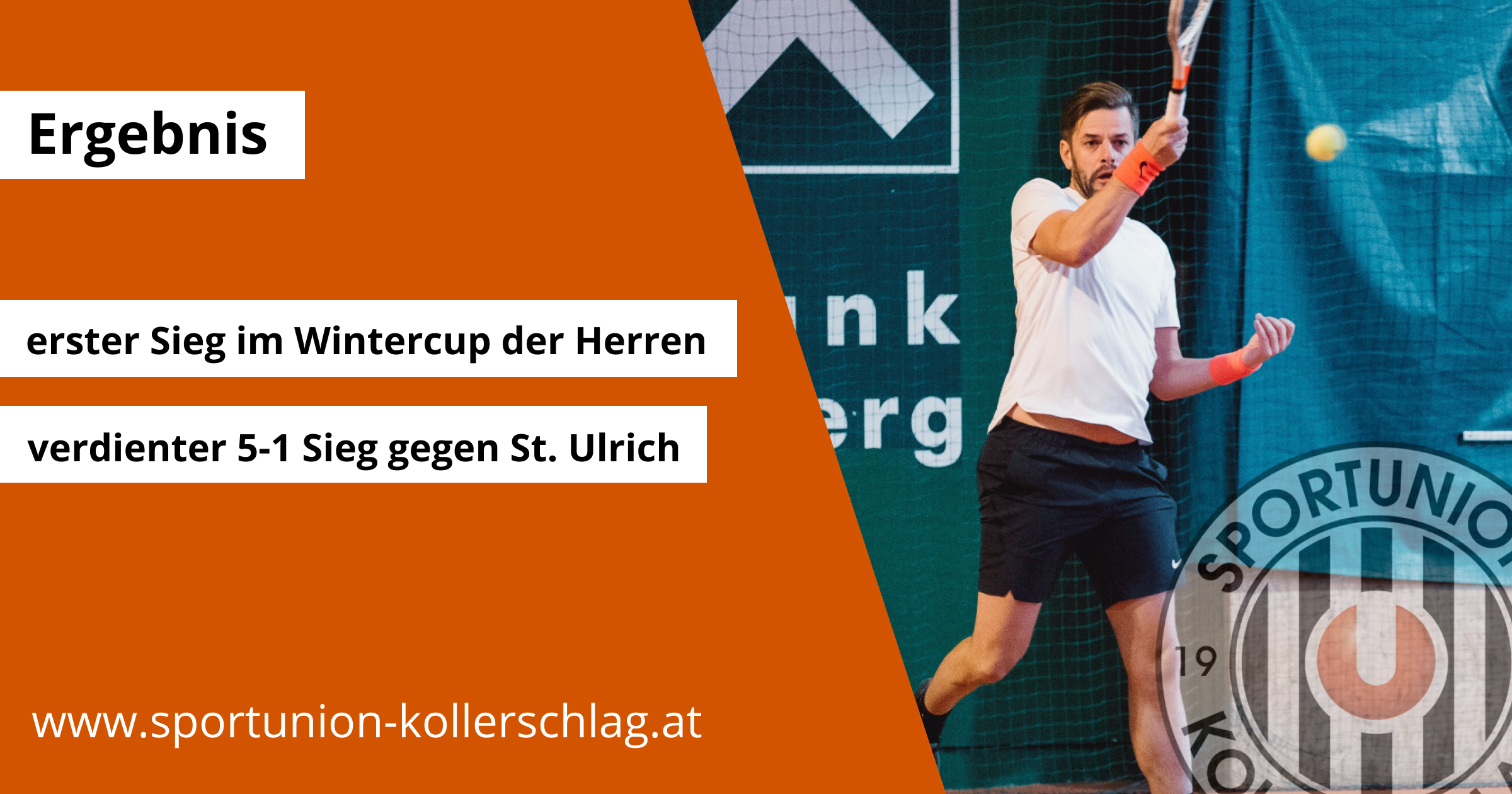 Erste Sieg unserer Tennis Herren im Wintercup