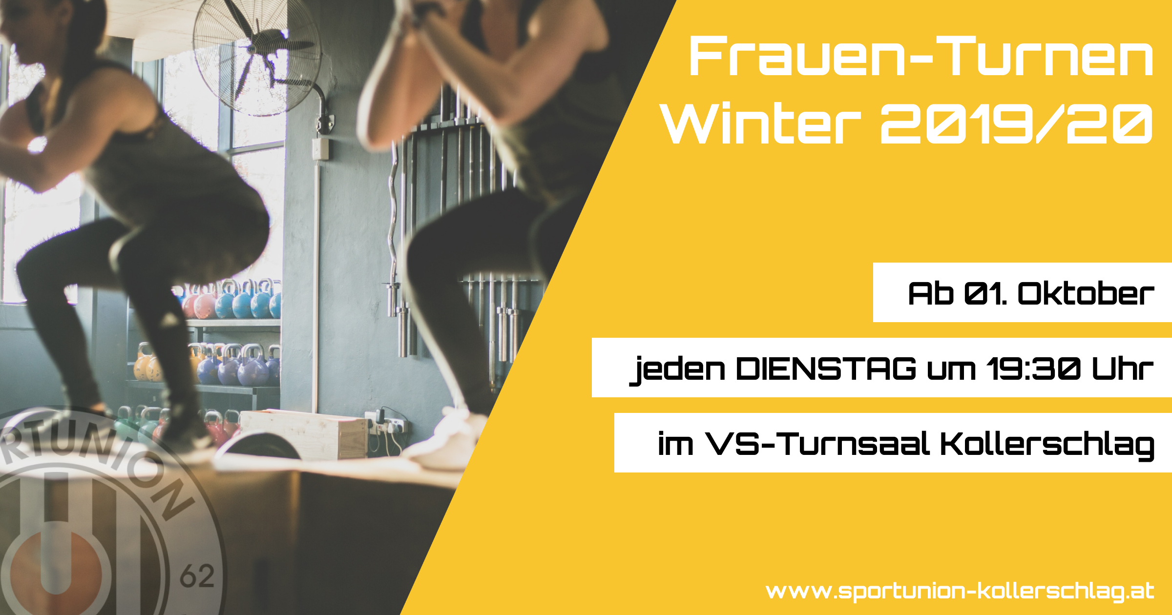 Das Frauen-Turnen beginnt am 01. Oktober